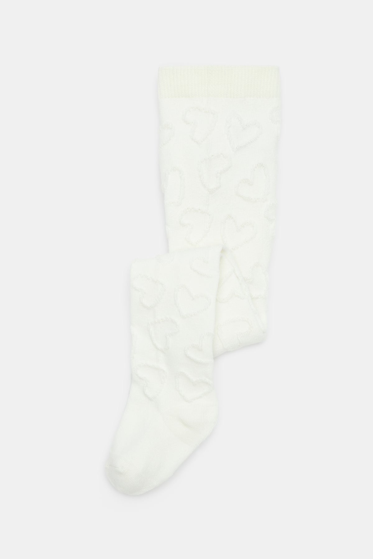 Baby Heart Jacquard Tights
