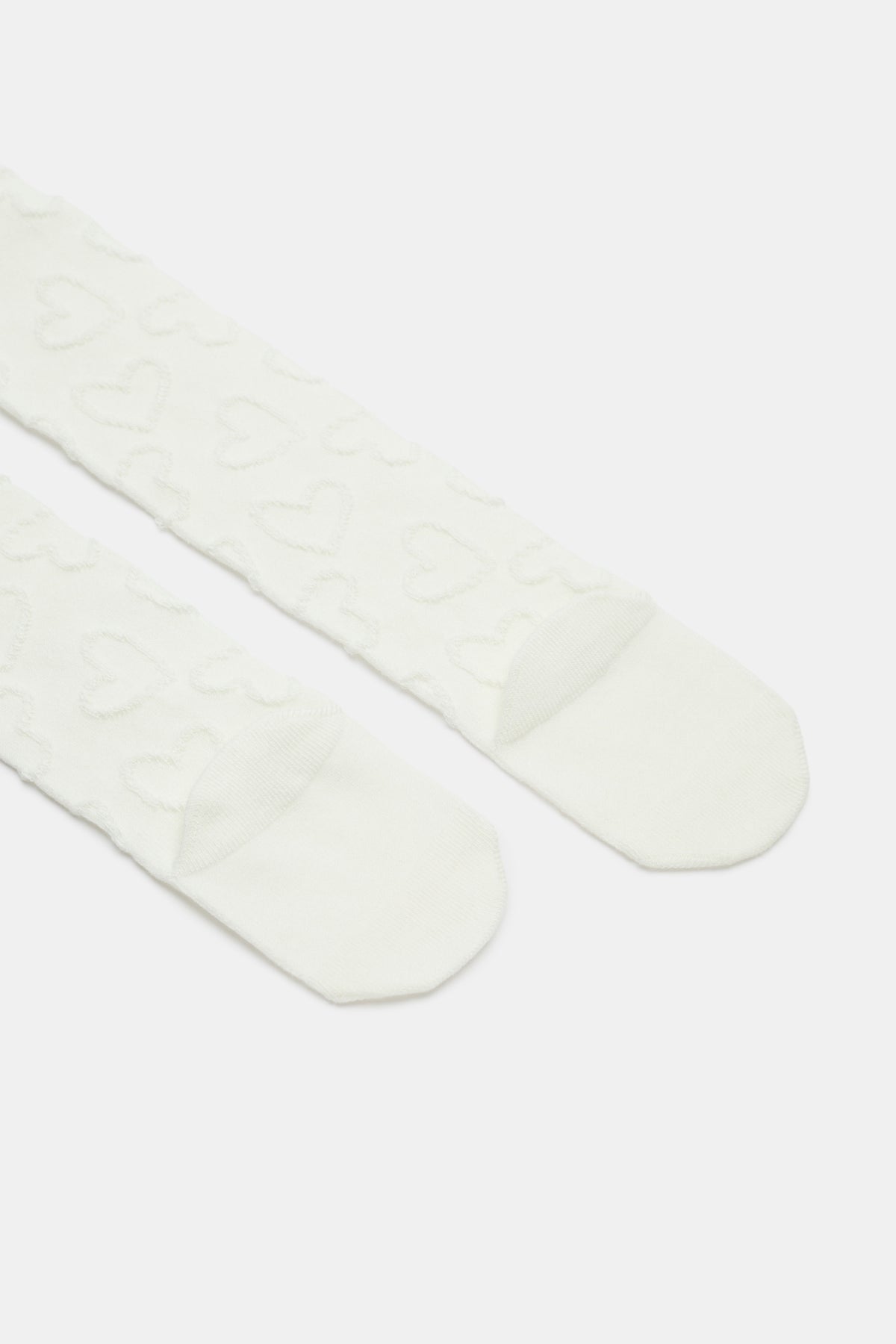 Baby Heart Jacquard Tights
