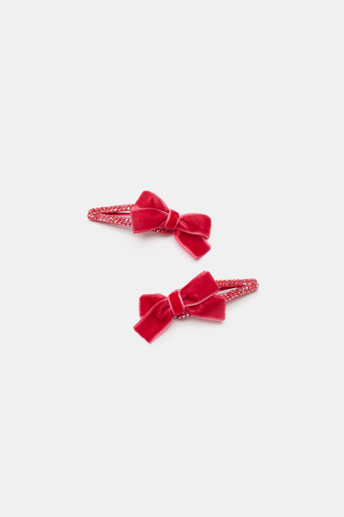 Velvet Gem Bow Snaps