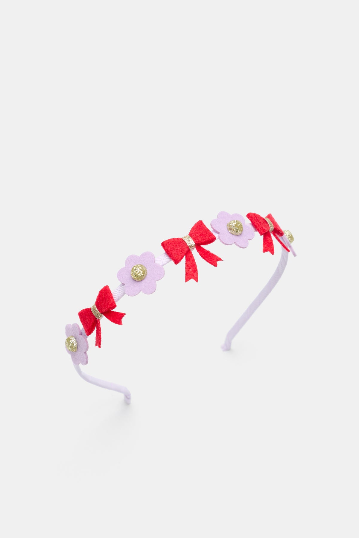 Felt Flower and Bows Headband