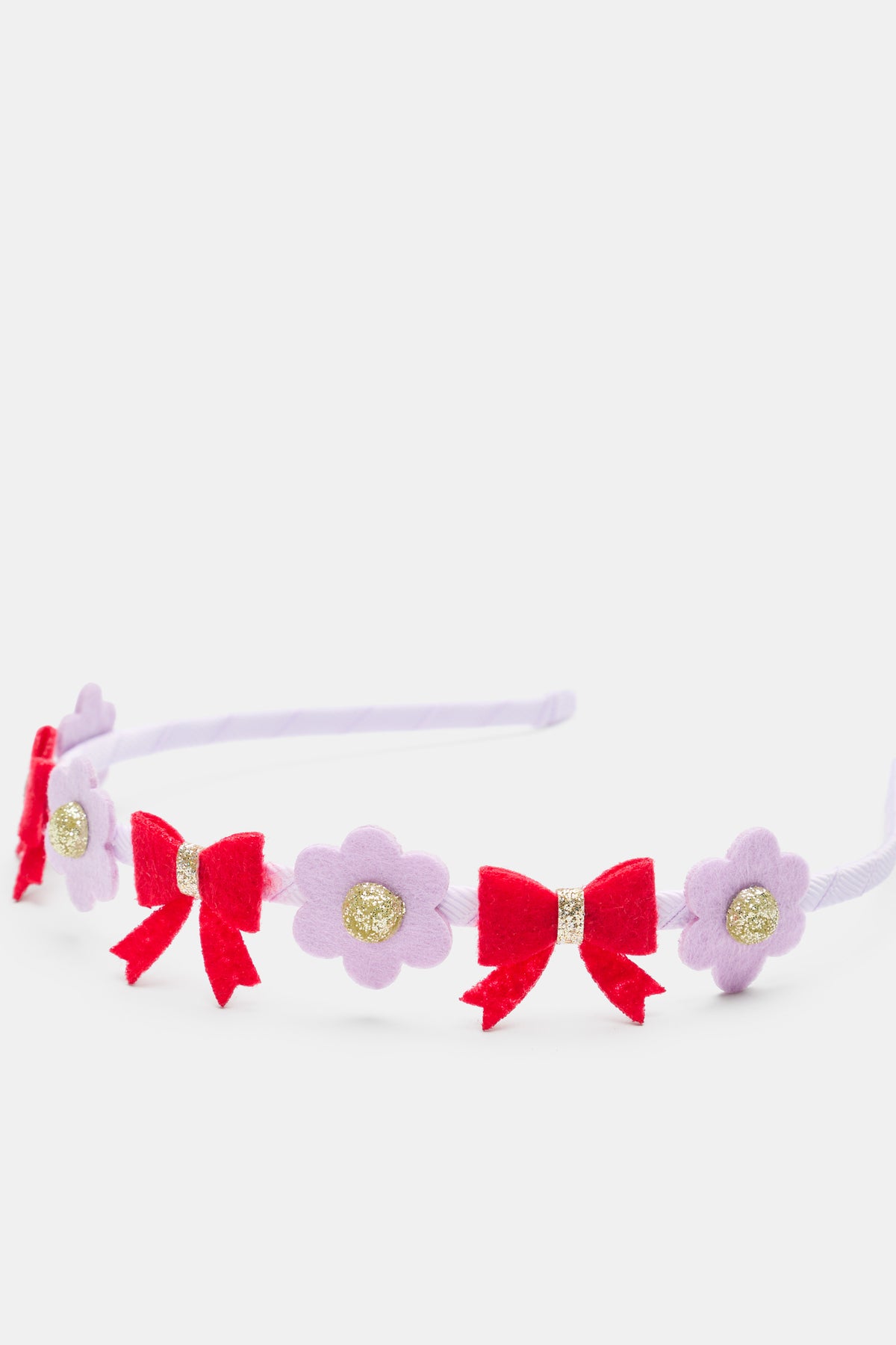 Felt Flower and Bows Headband