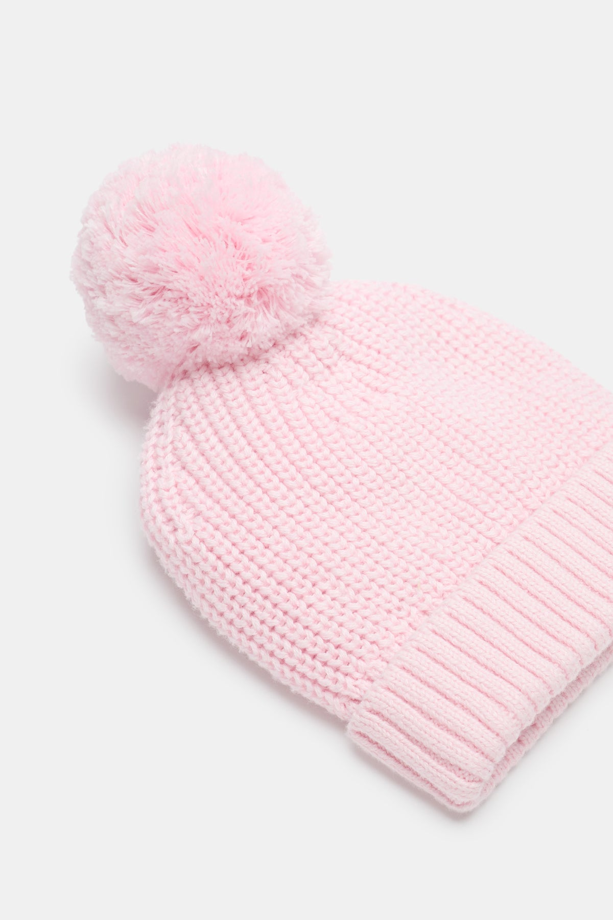 Knitted Pompom Beanie