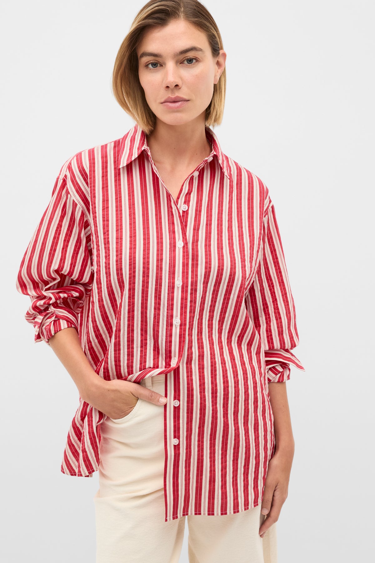 Textured Stripe Shirt