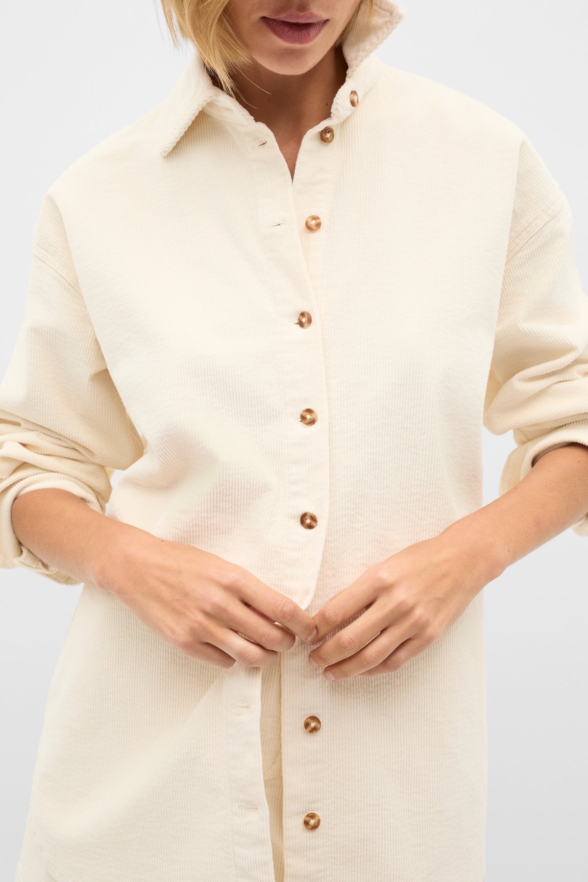 Cord Oversized Shirt