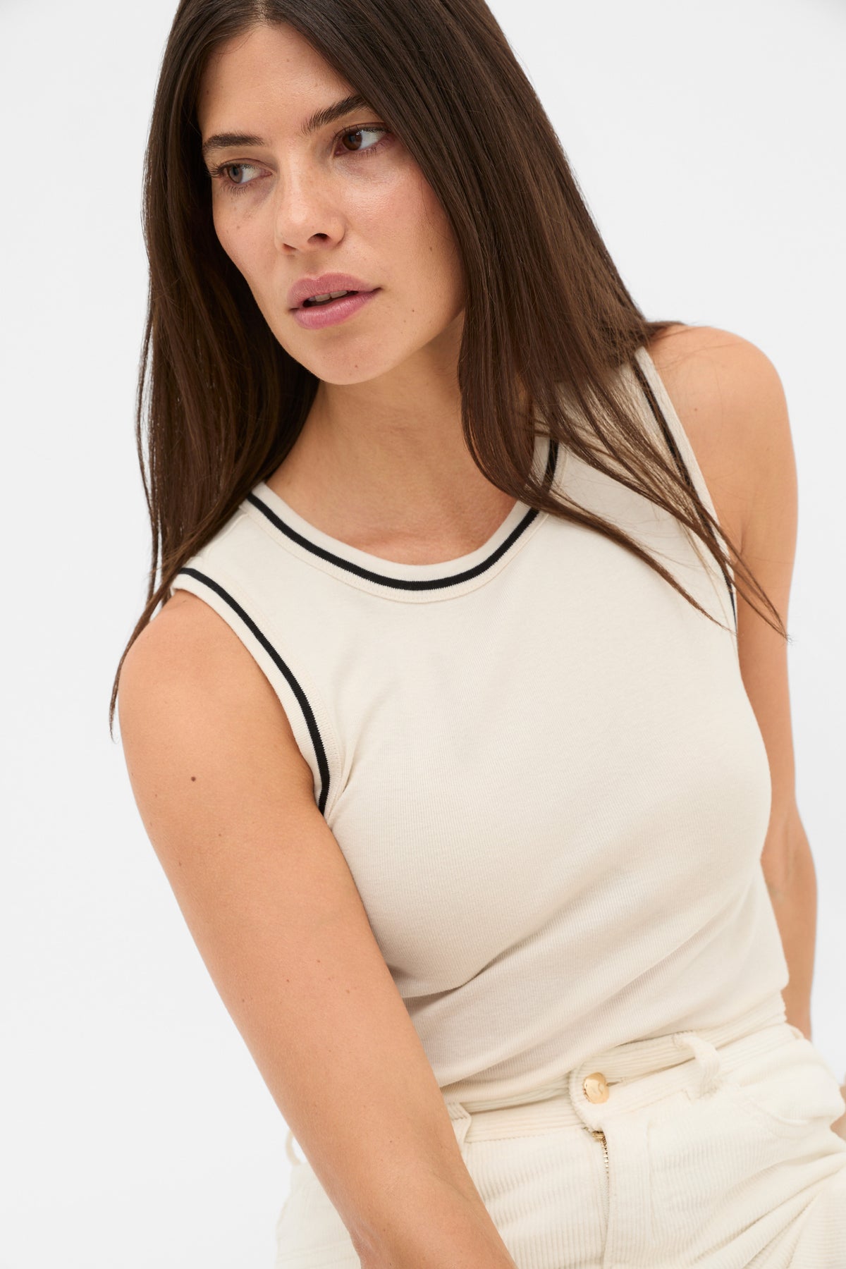 Australian Cotton Contrast Tank