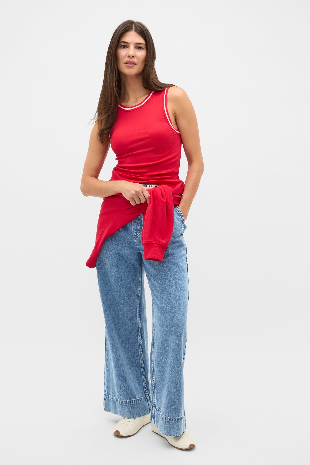 Australian Cotton Contrast Tank