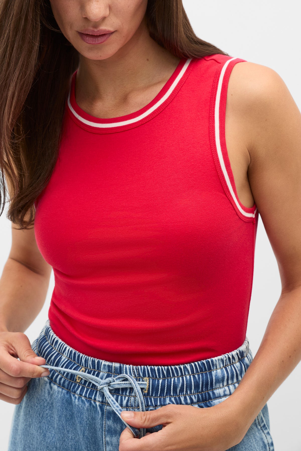 Australian Cotton Contrast Tank