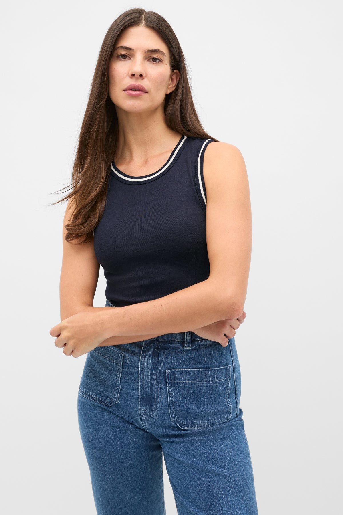 Australian Cotton Contrast Tank