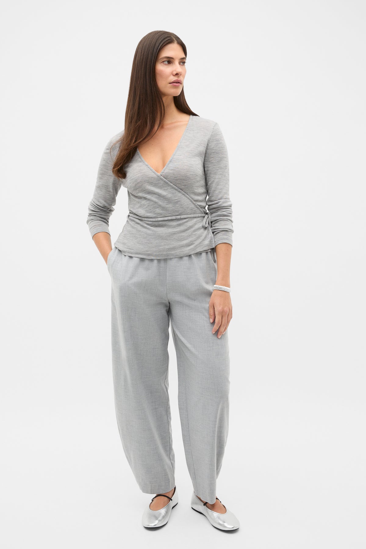 Australian Merino Wrap Top