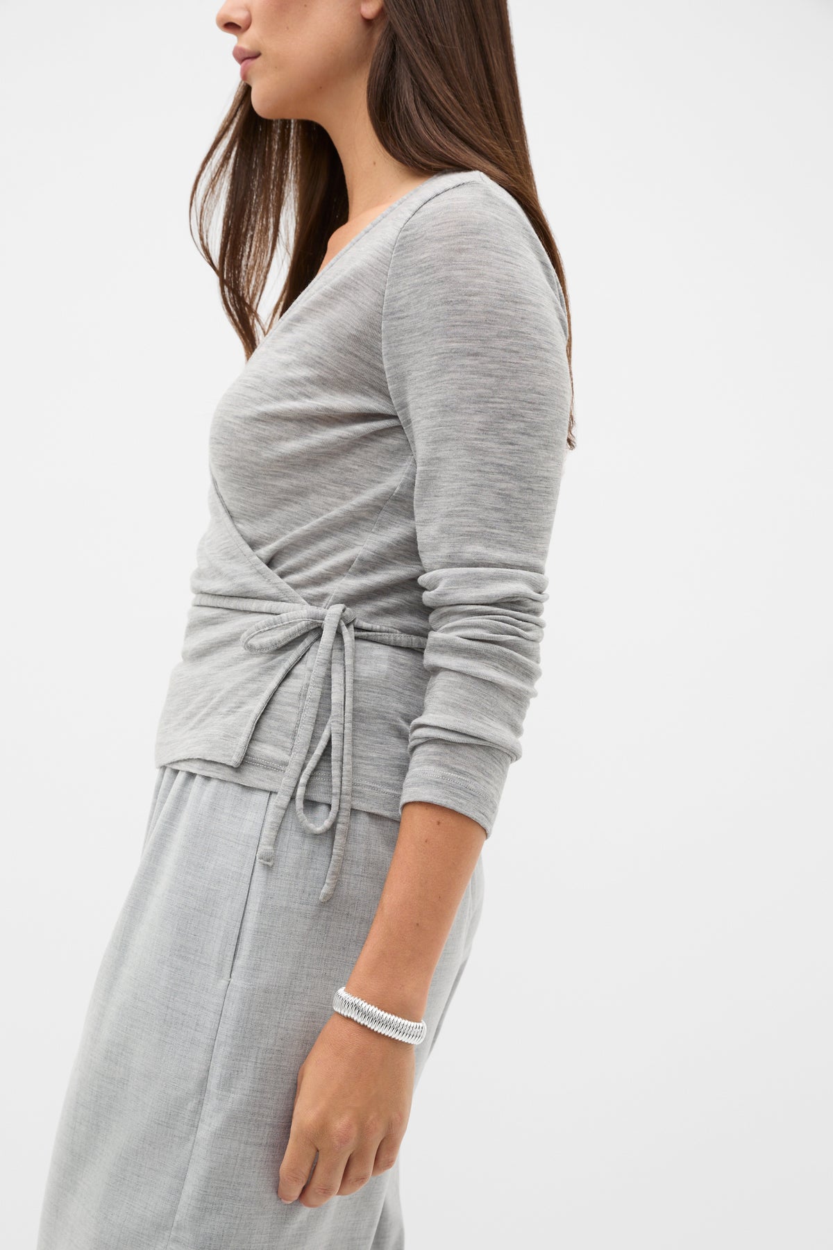 Australian Merino Wrap Top