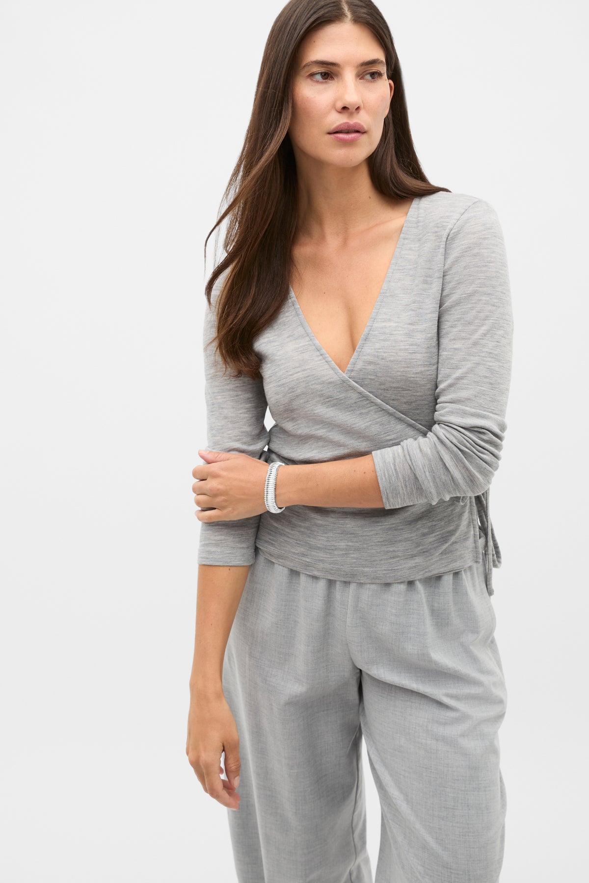 Australian Merino Wrap Top