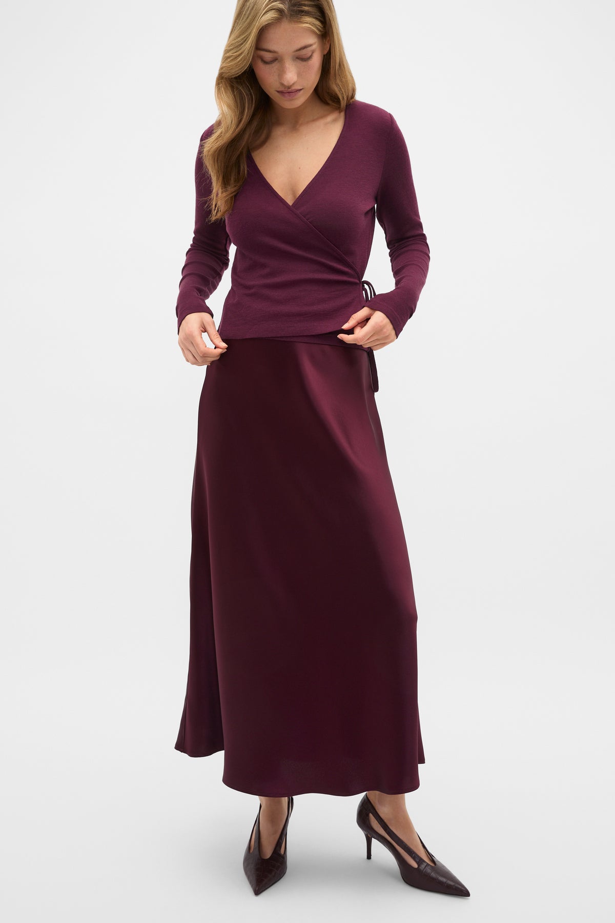 Australian Merino Wrap Top