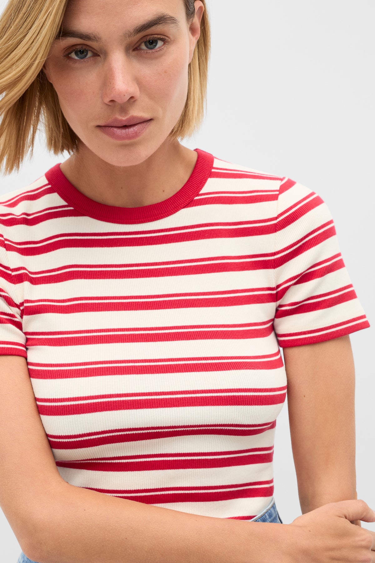 Stripe Rib Tee