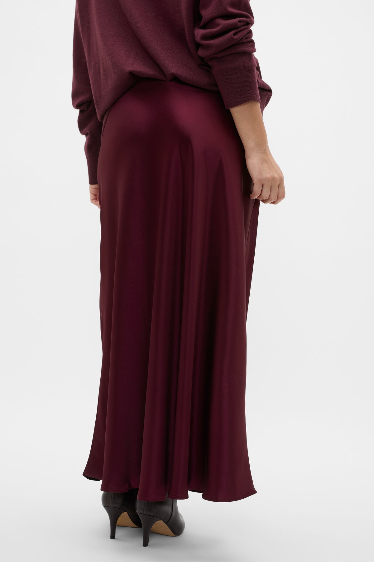 Satin Midi Skirt