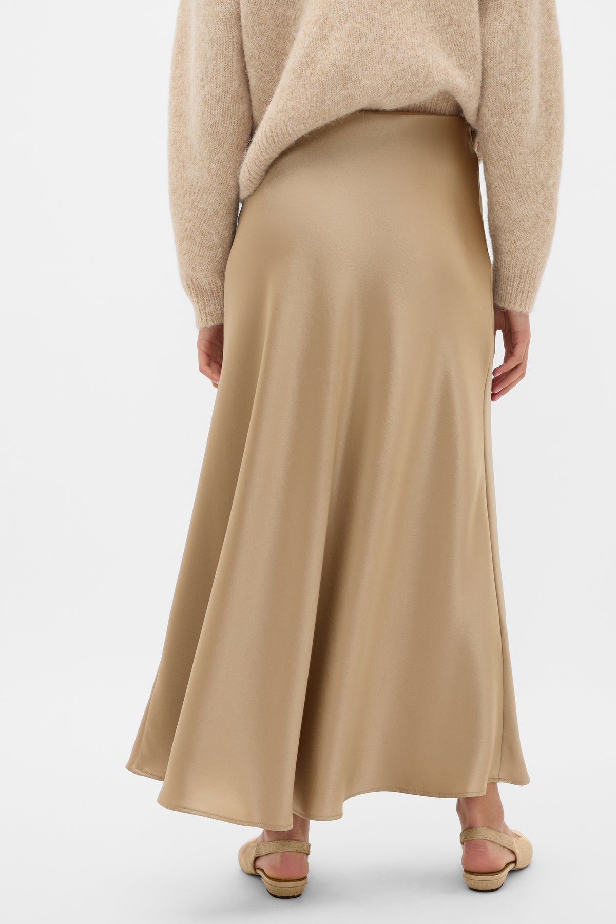 Satin Midi Skirt