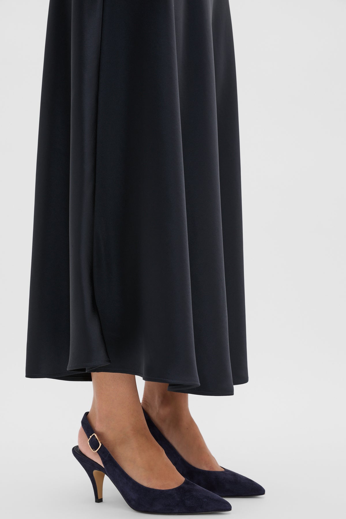 Satin Midi Skirt