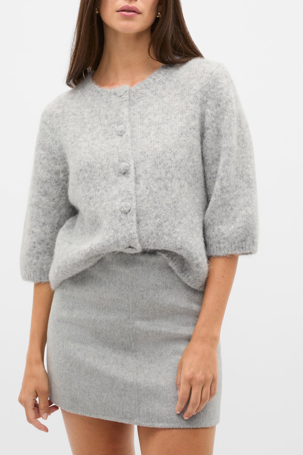 Seam Front Mini Skirt
