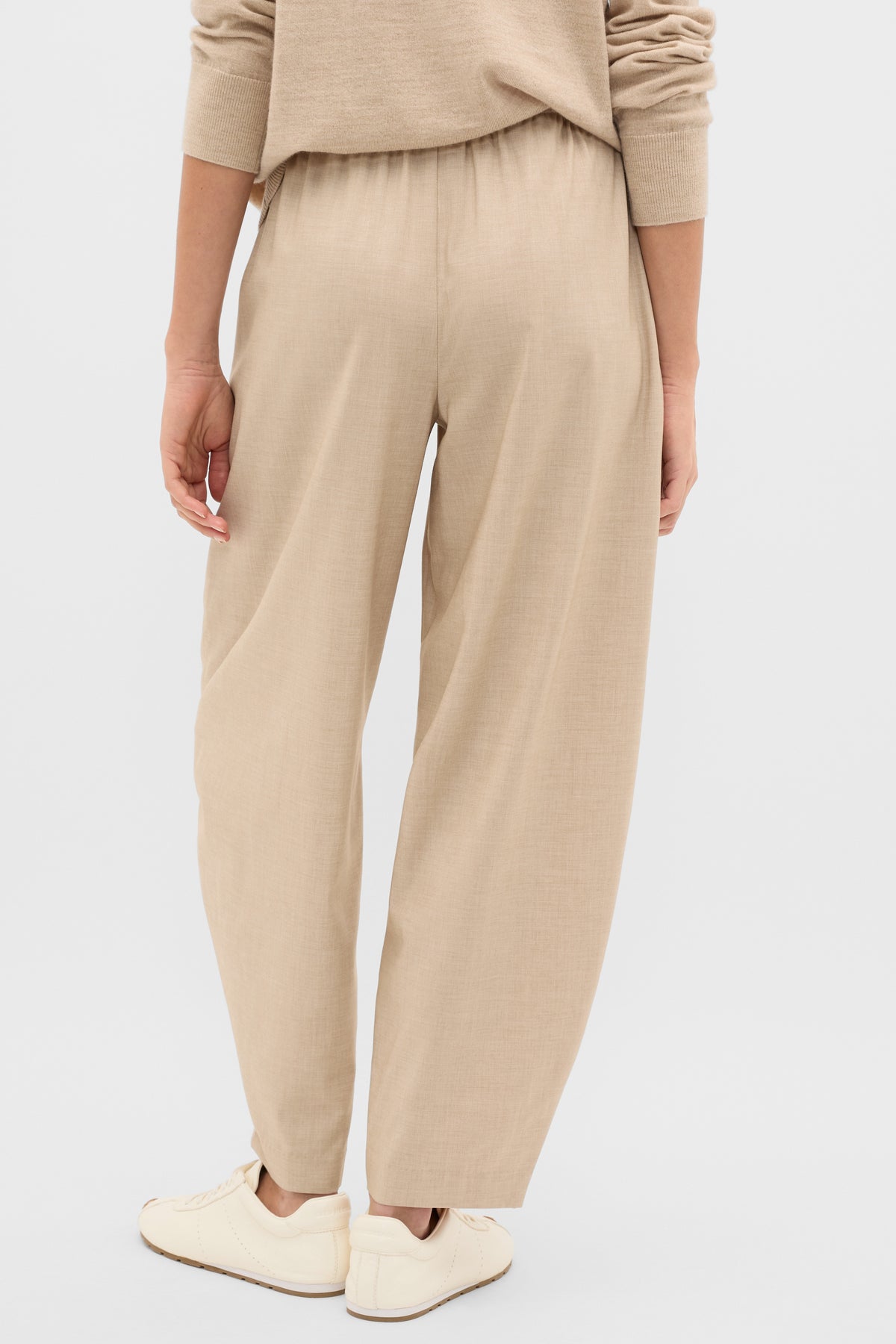 Soft Suiting Barrel Leg Pant