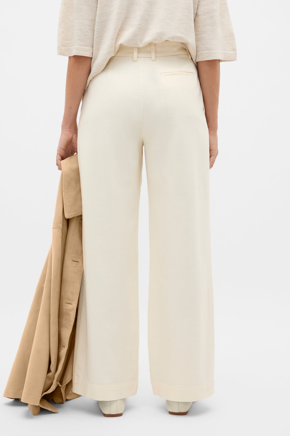 Soft Denim Pleat Pant