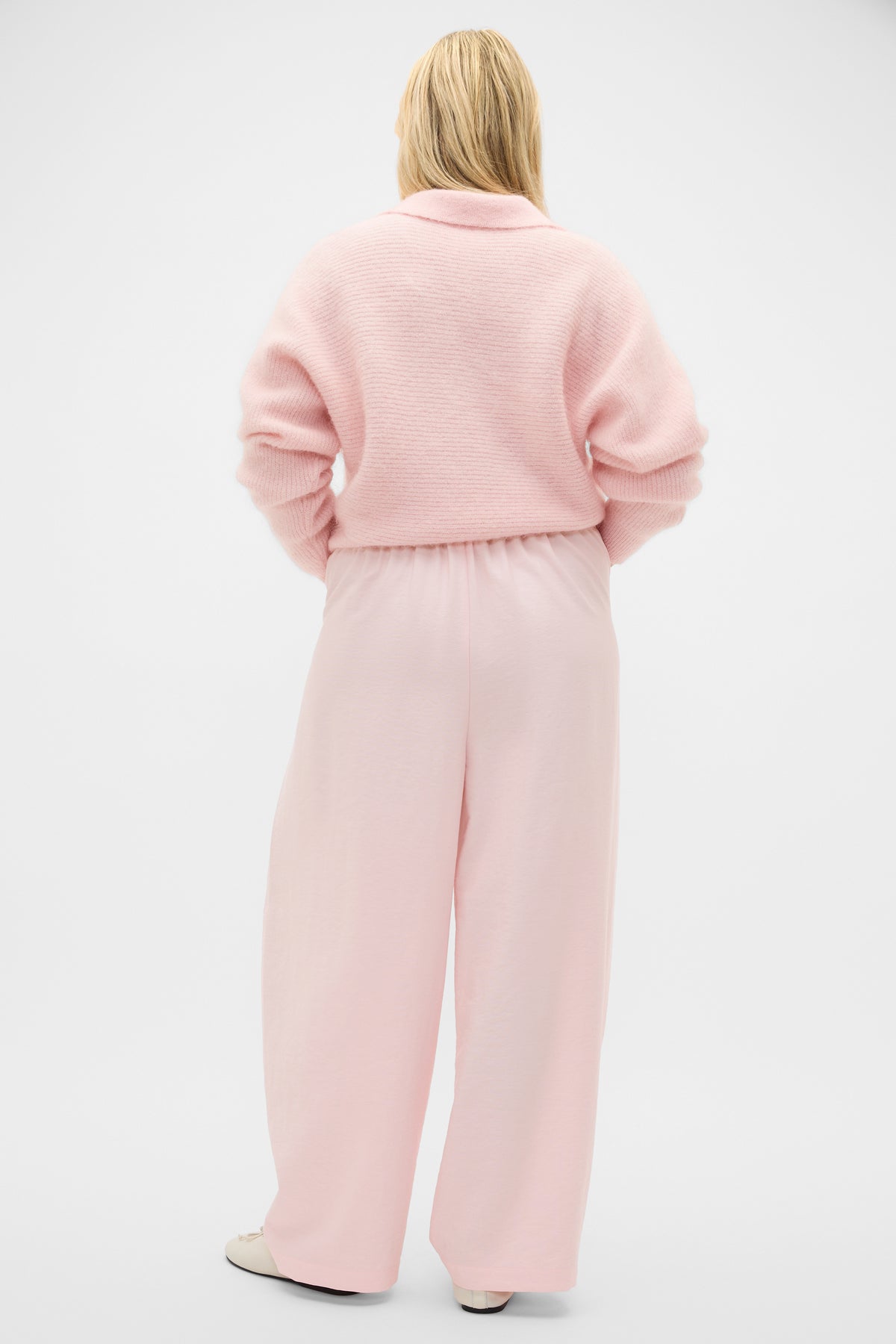 Textured Barrel Pant