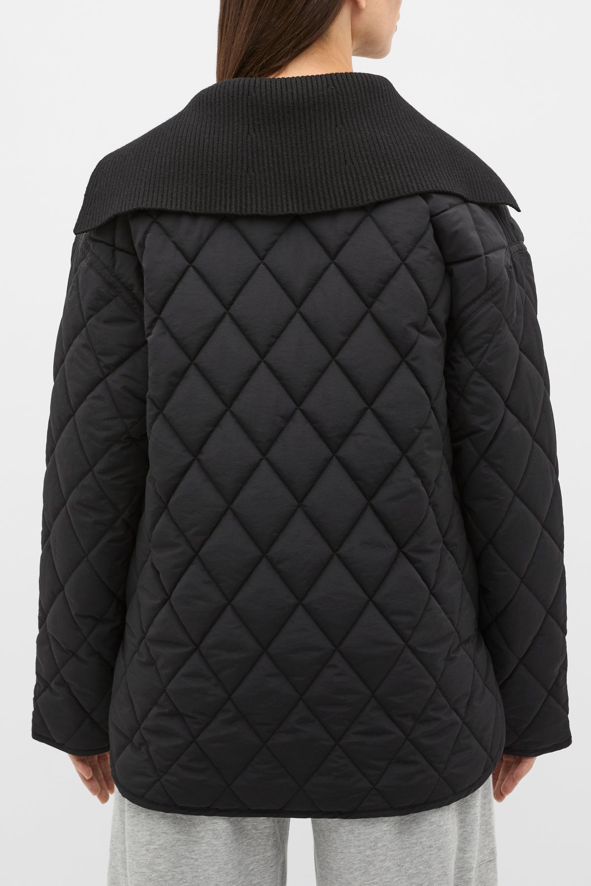Quilted Rib Collar Jacket