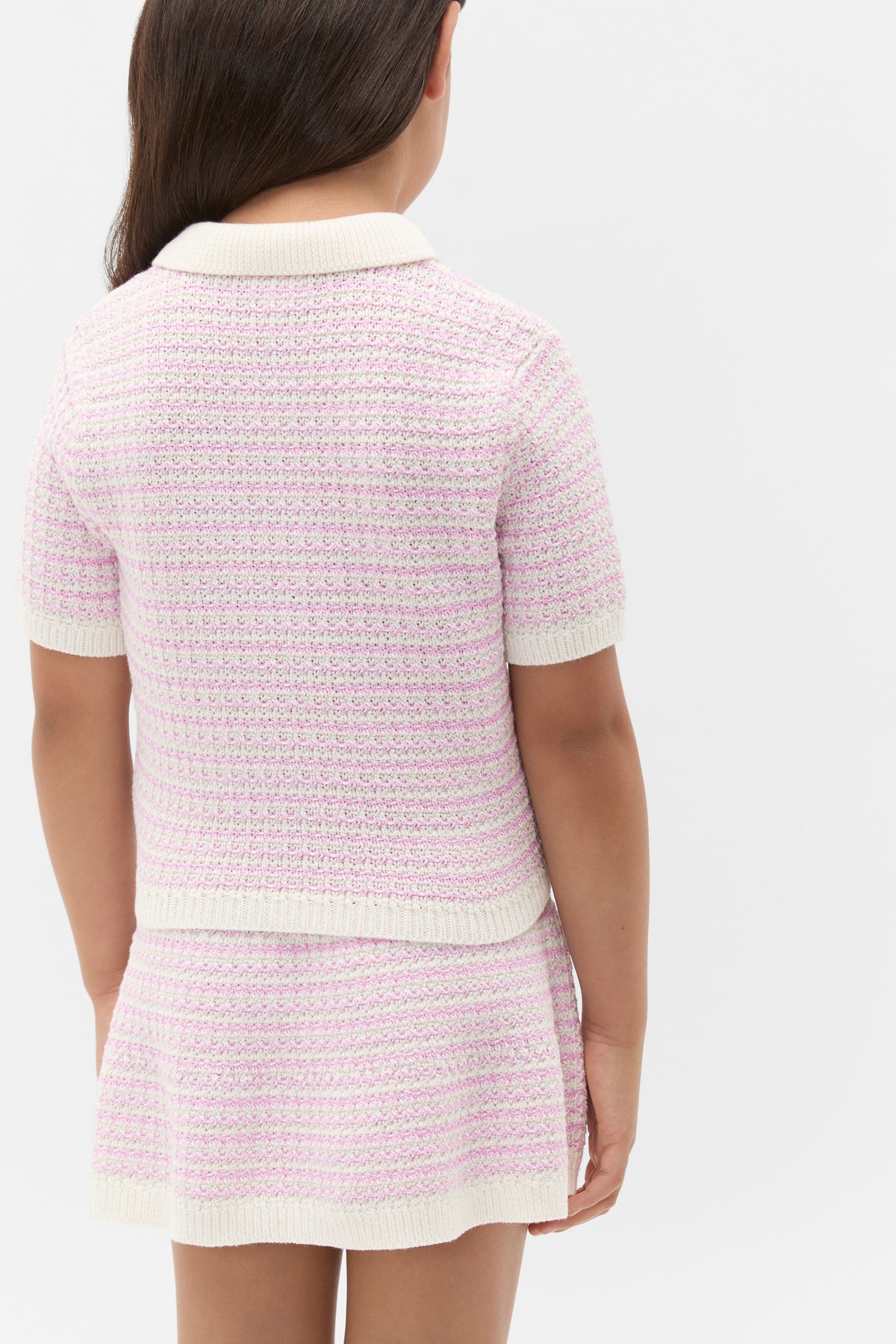 Stripe Knit Polo