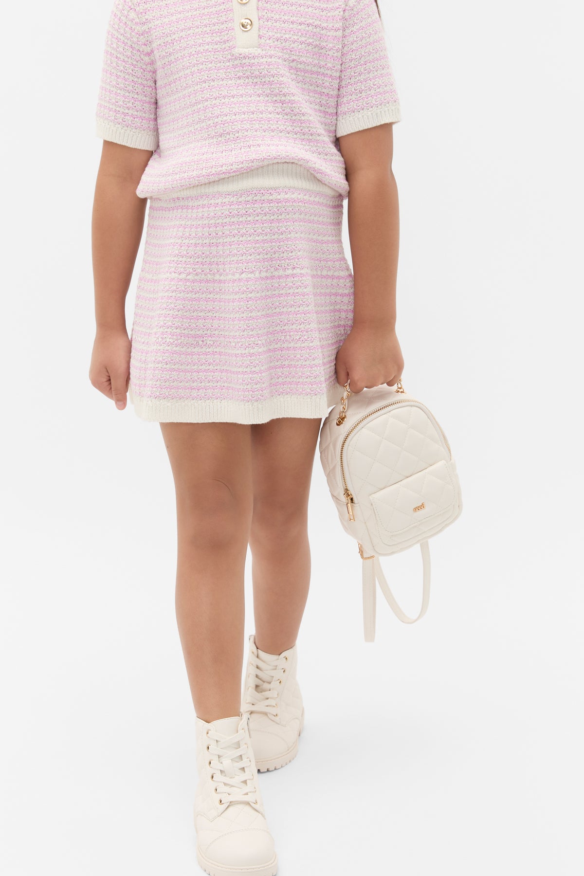 Stripe Knit Skirt