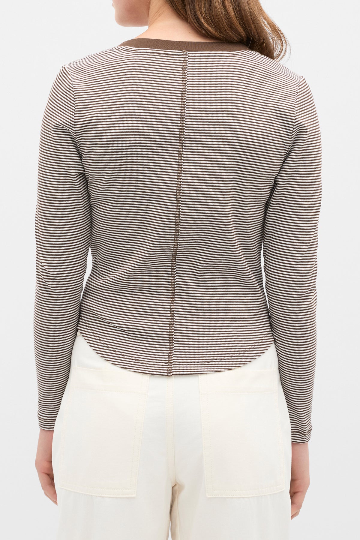 Placket Rib Stripe Tee