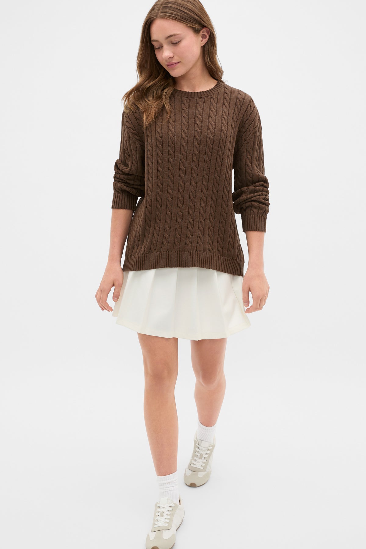 Relaxed Cable Knit Sweater