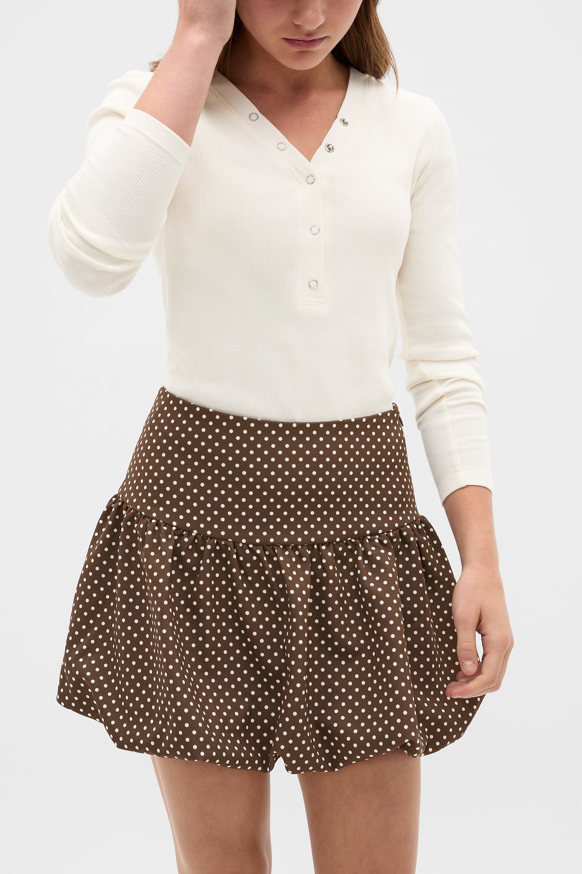 Spot Bubble Skirt