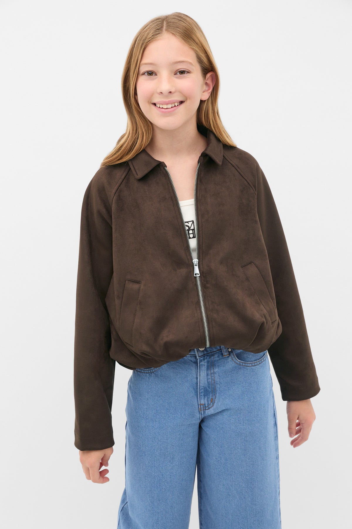 Faux Suede Jacket