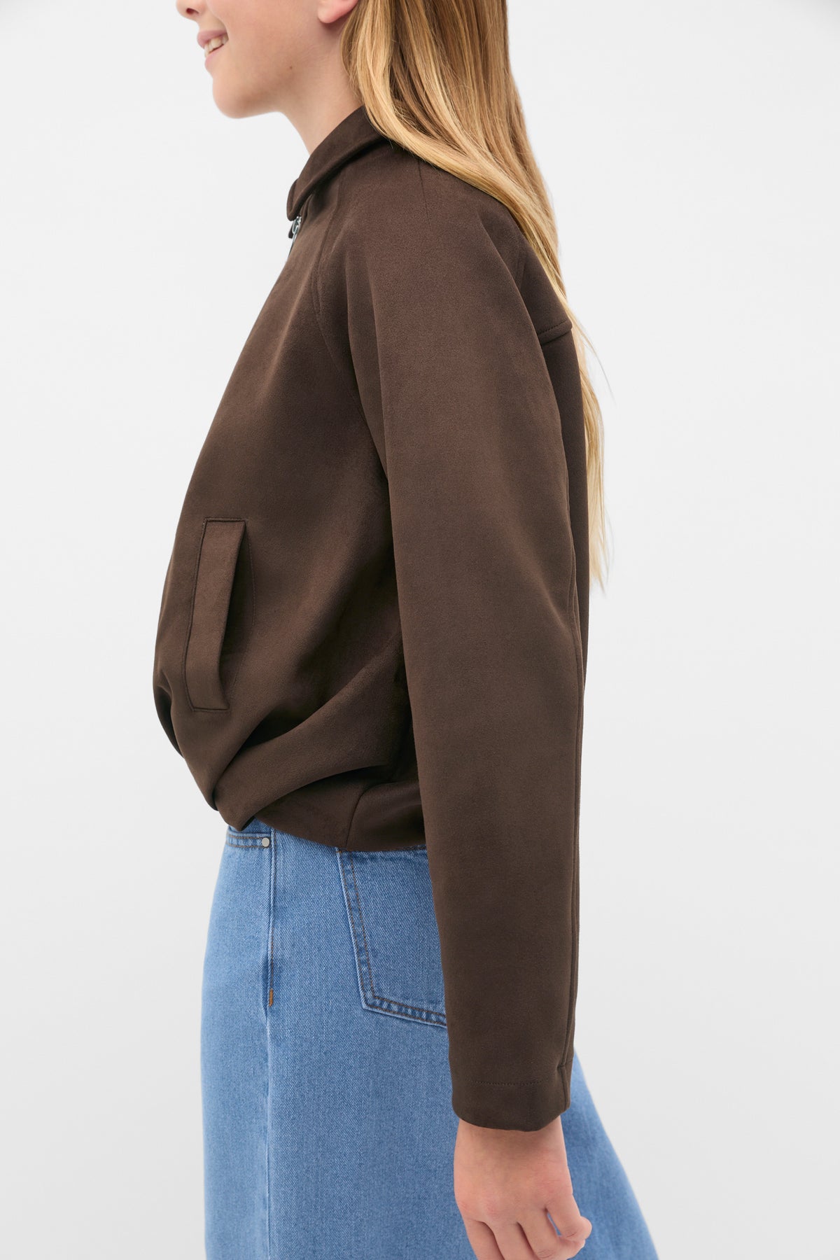 Faux Suede Jacket