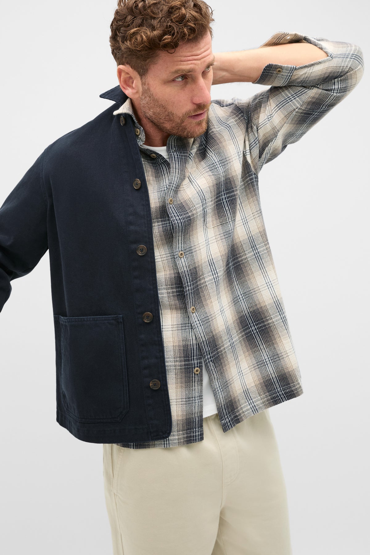 Long Sleeve Cotton Check Shirt