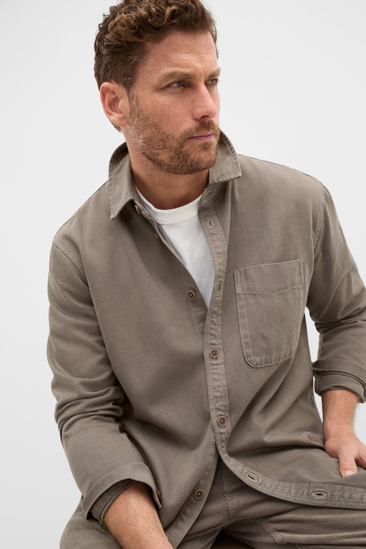 Long Sleeve Twill Shirt