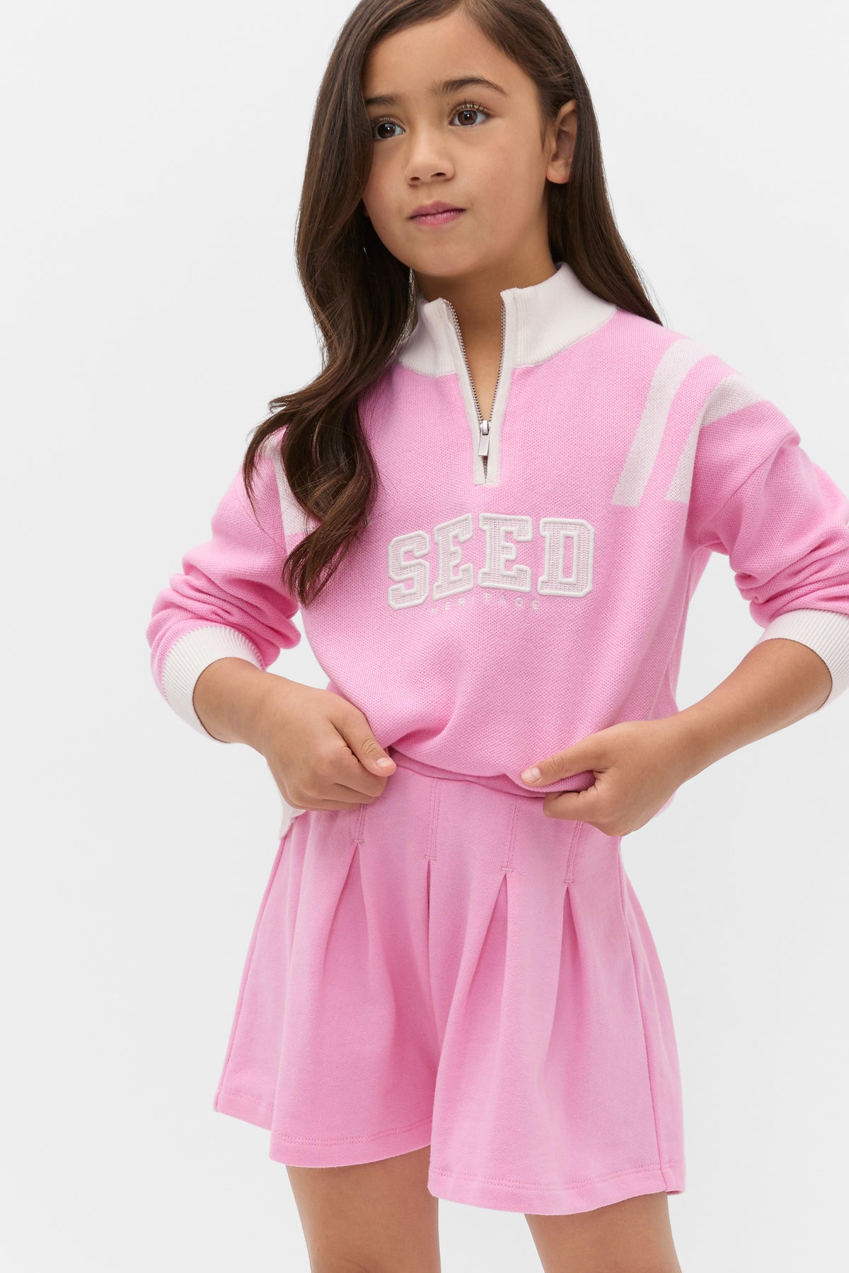 Quarter Zip Logo Sweat