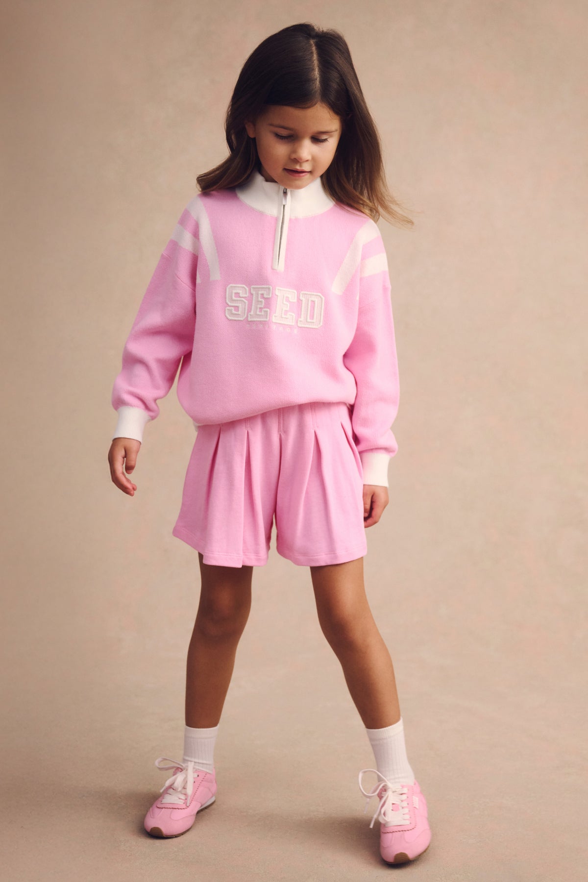 Quarter Zip Logo Sweat