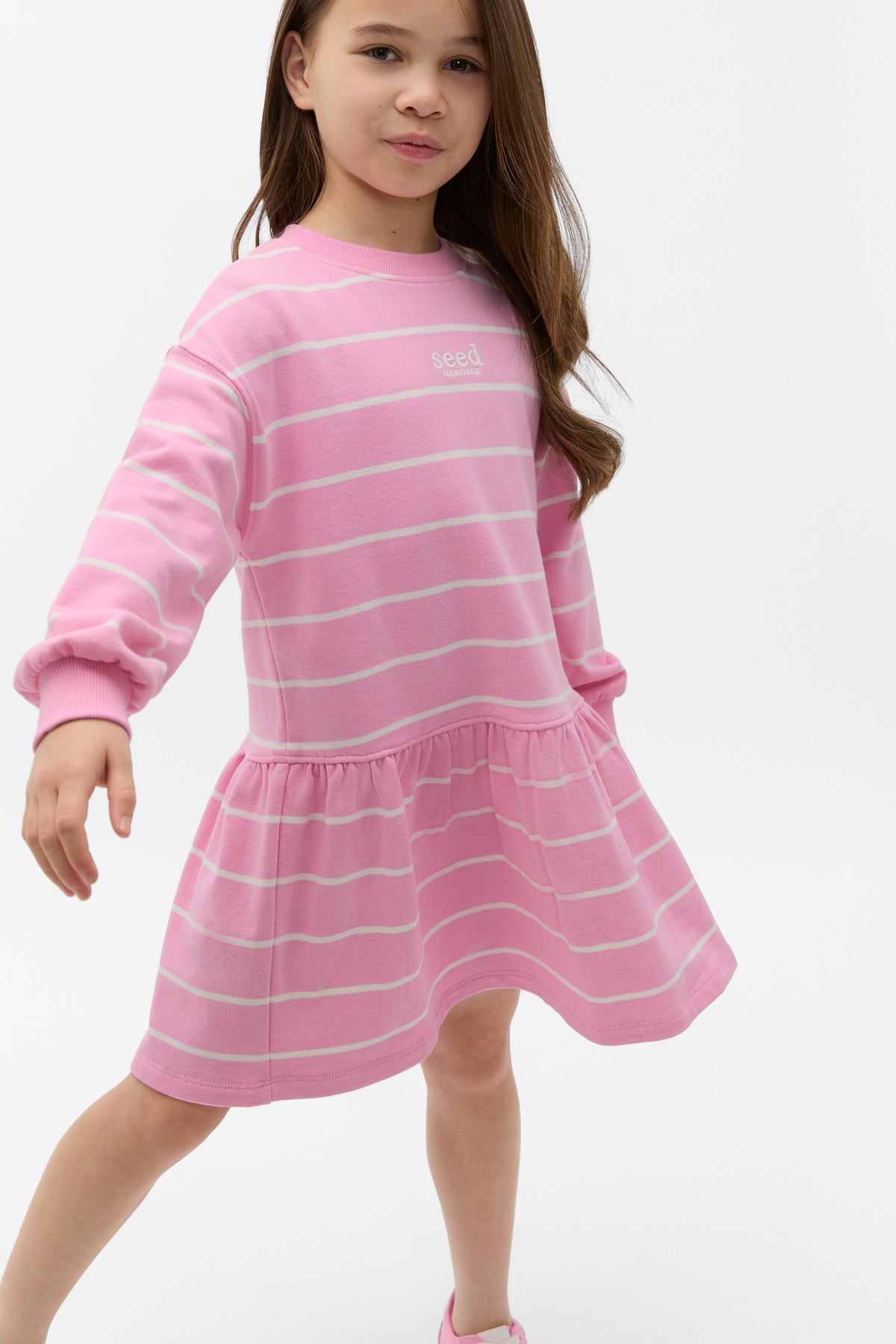 Logo Stripe Dress