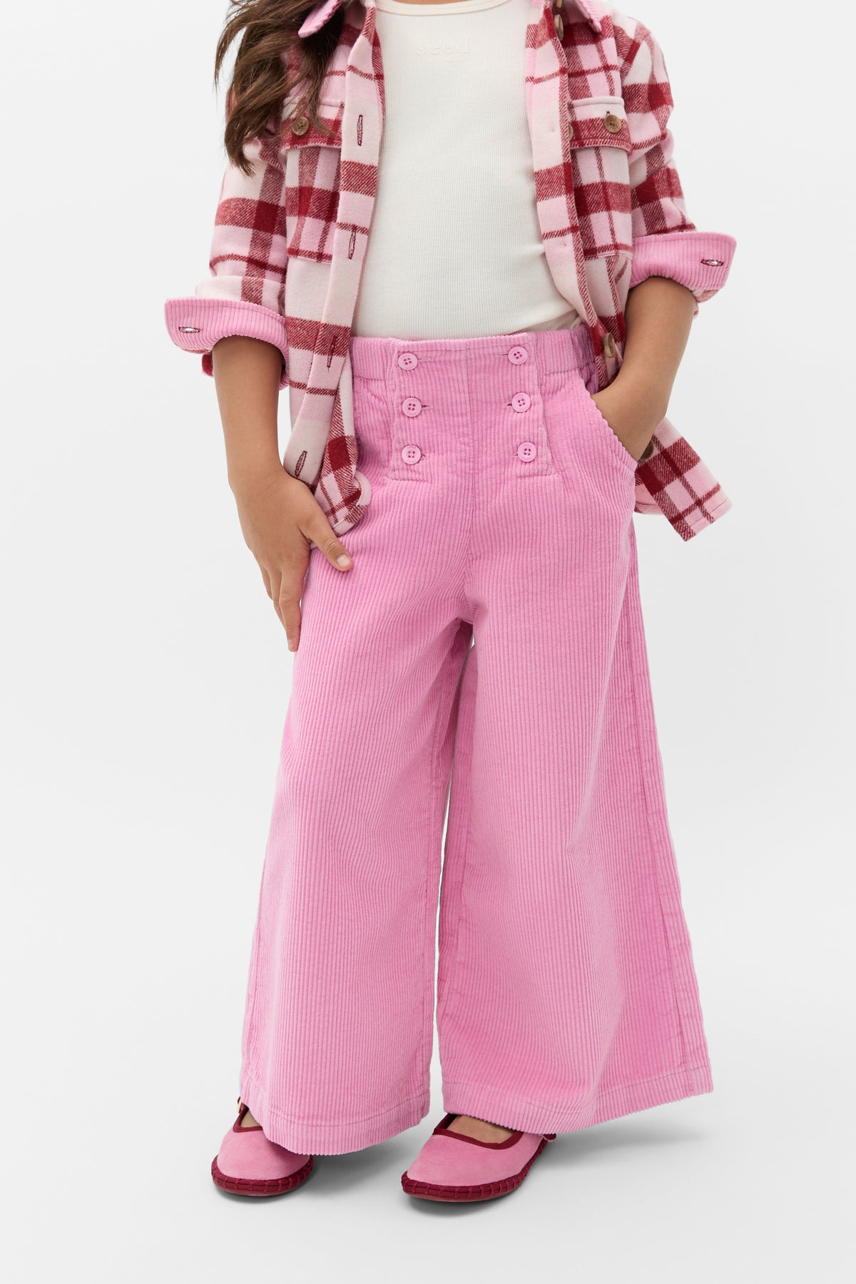 Cord Button Pant