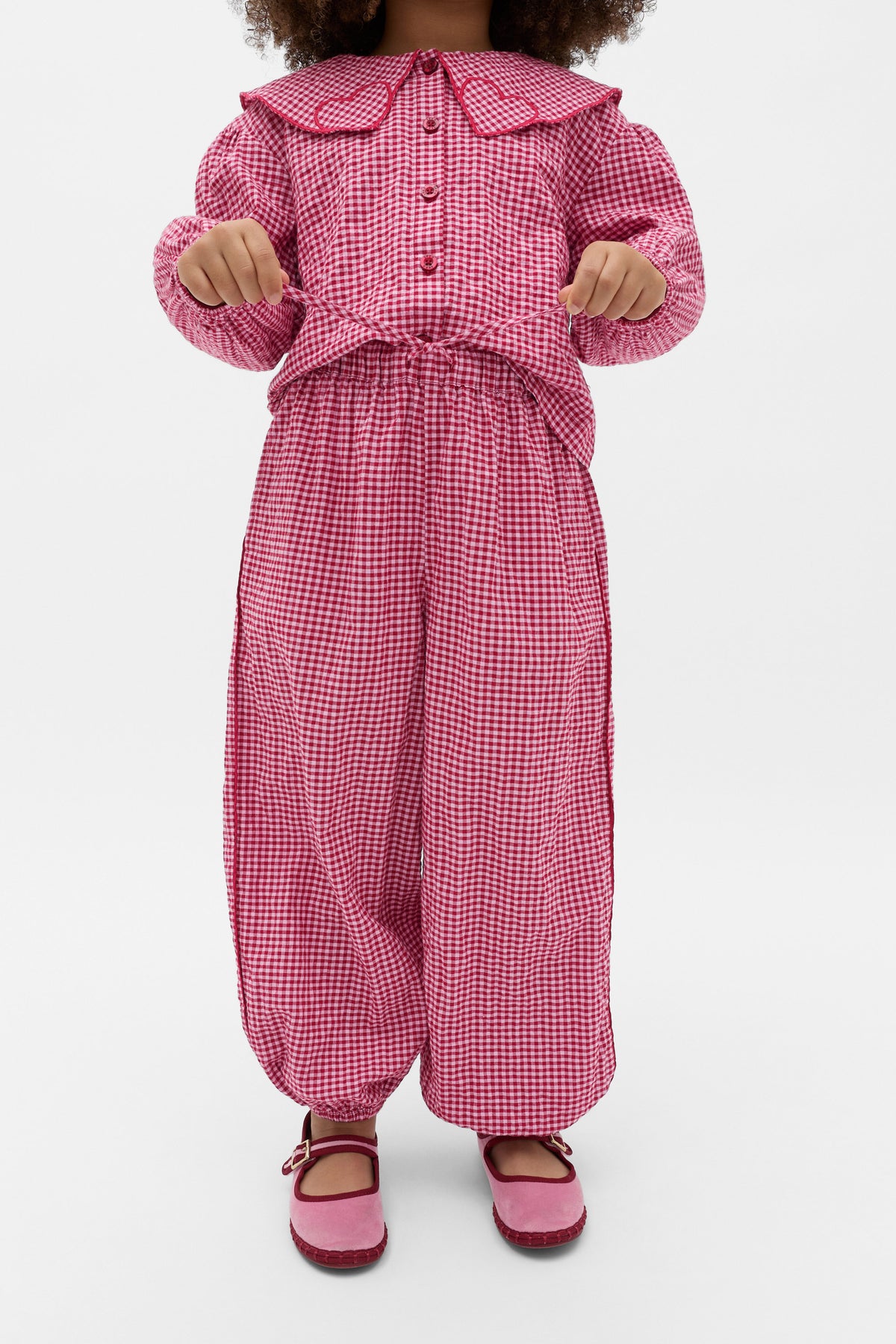 Gingham Balloon Pant