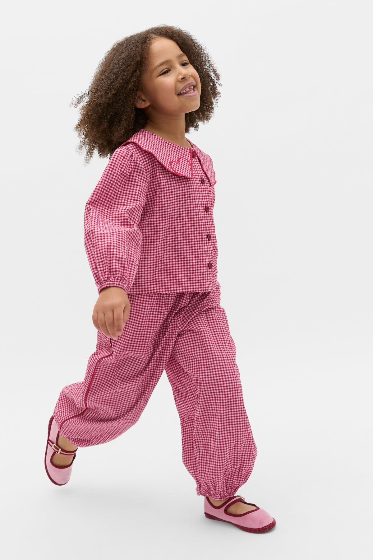 Gingham Balloon Pant