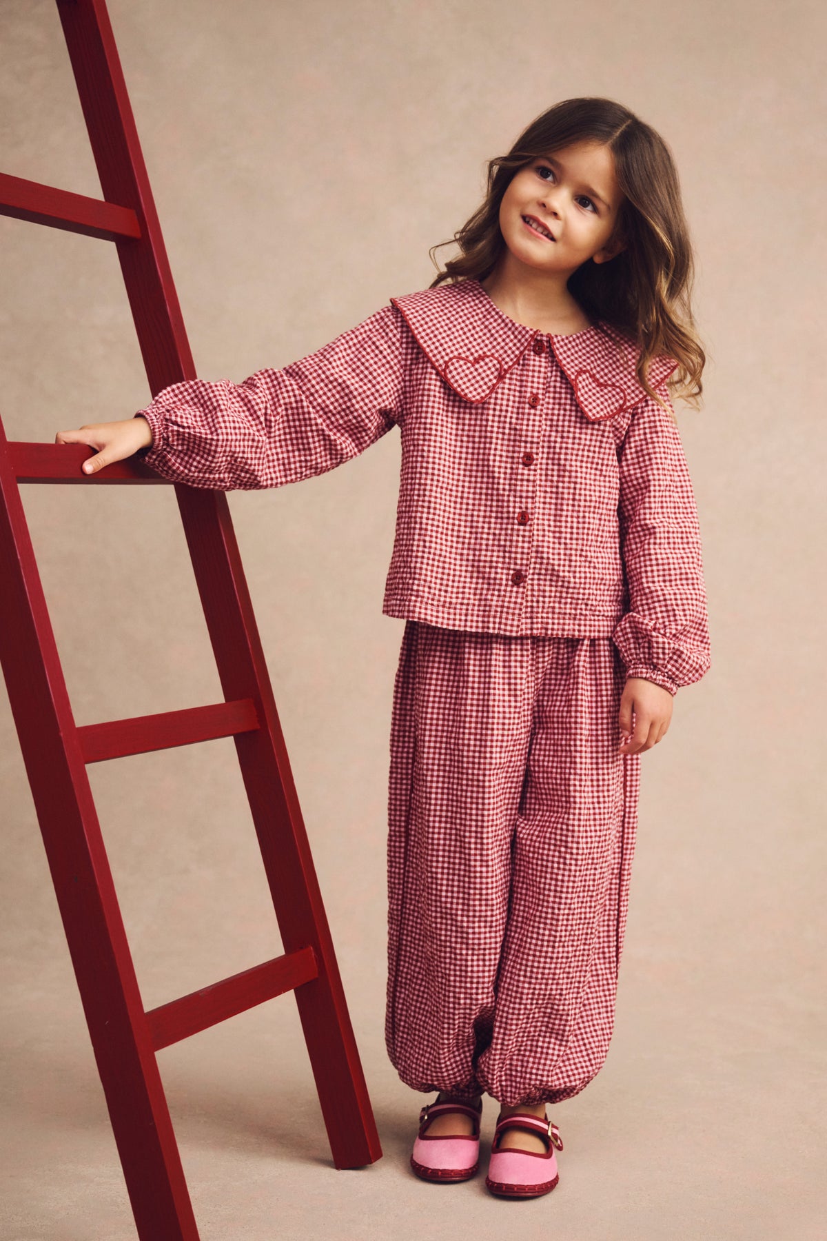 Gingham Balloon Pant