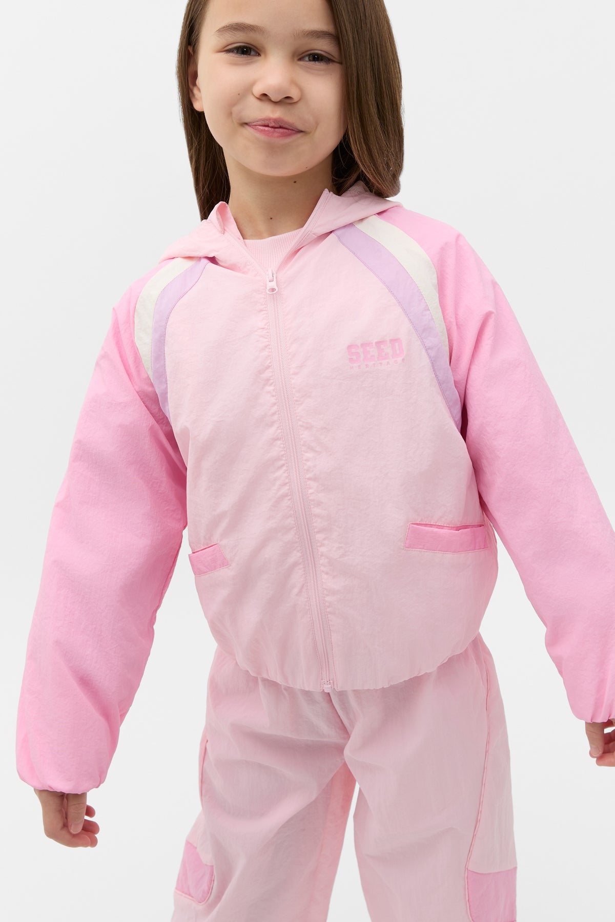 Spliced Logo Spray Jacket