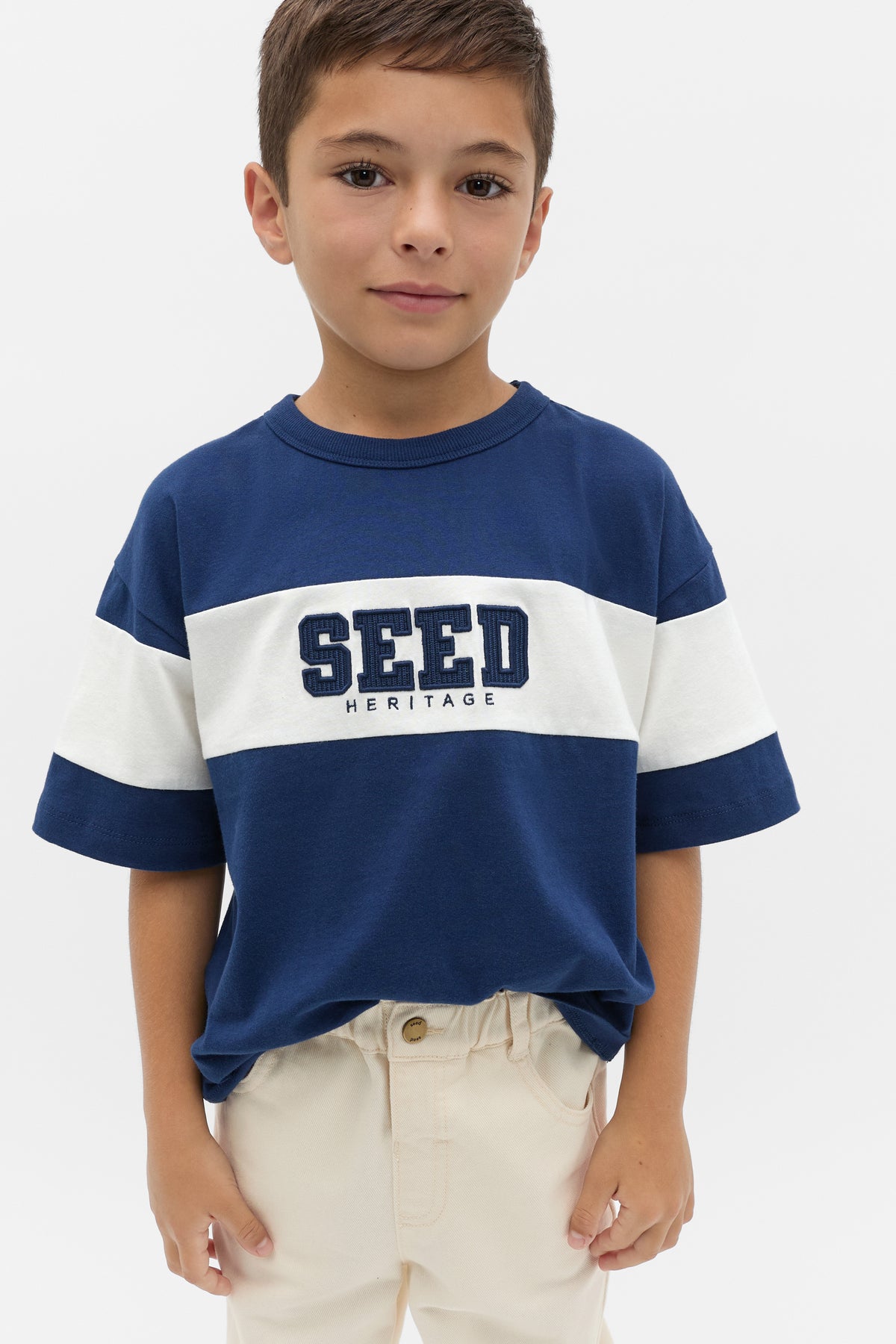 Colourblock Logo Tee