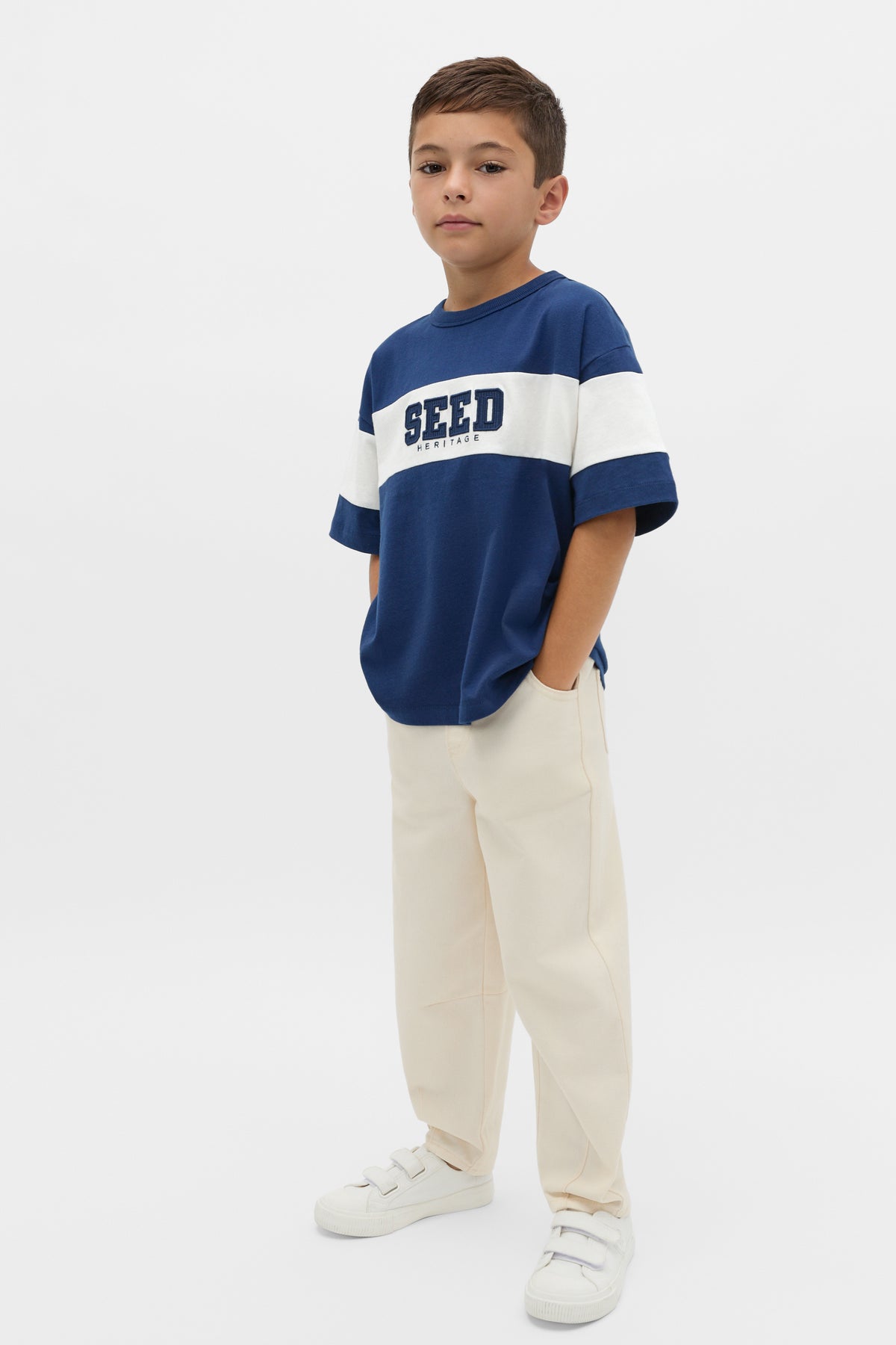 Colourblock Logo Tee