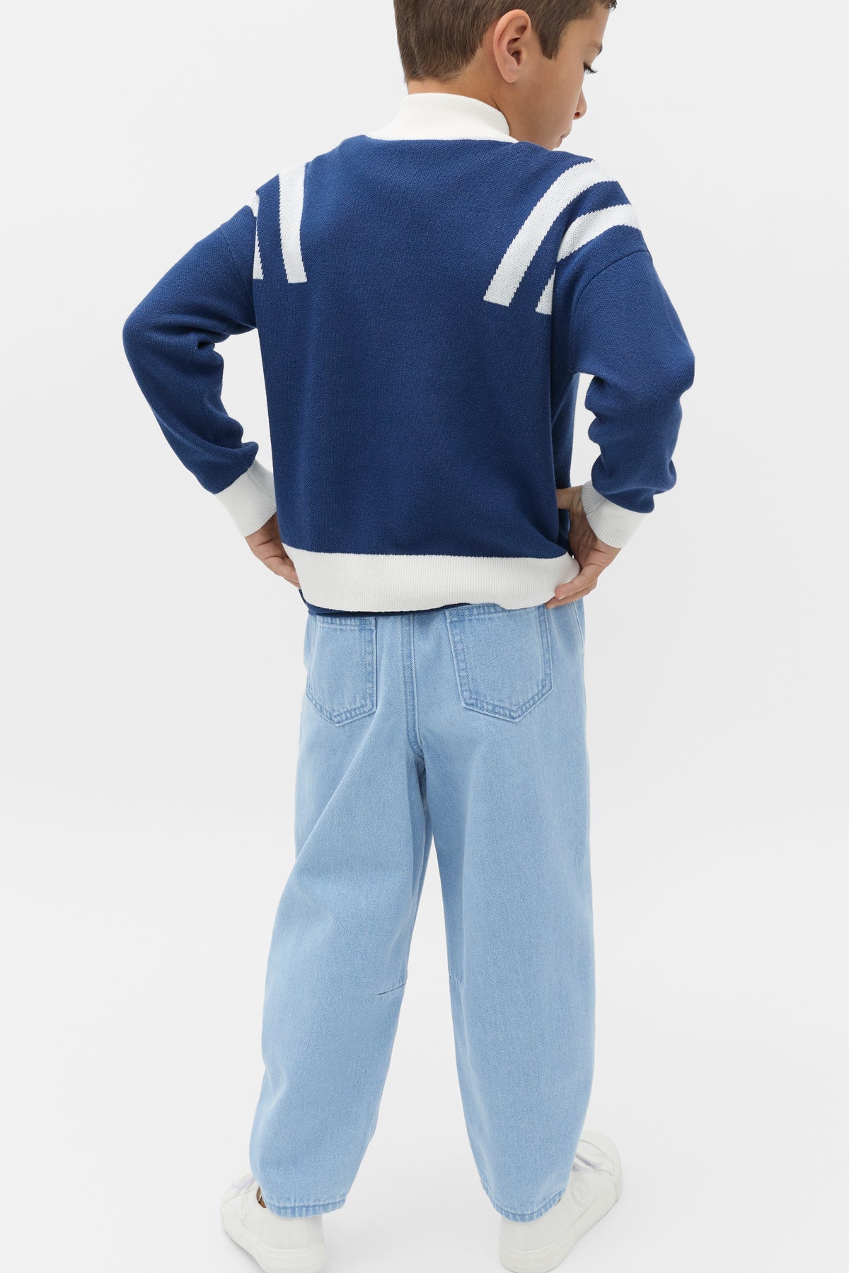 Quarter Zip Logo Knit