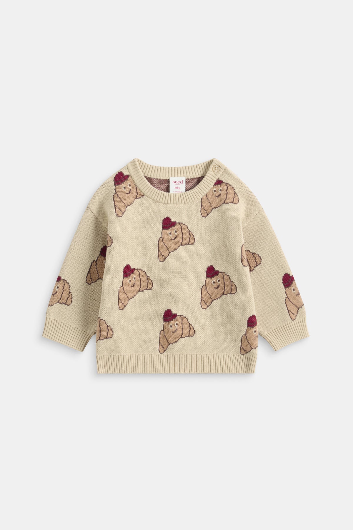 Croissant Jacquard Knit