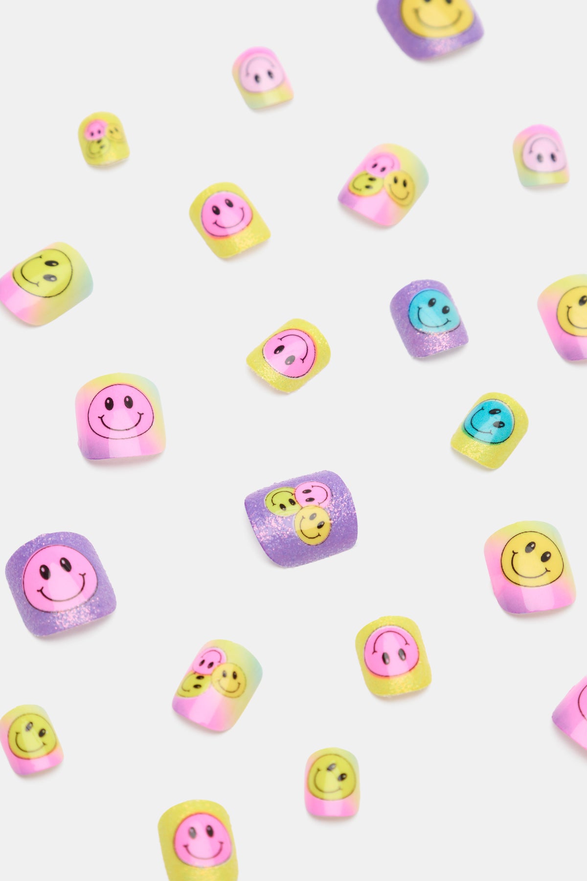 Smiley Press on Nails