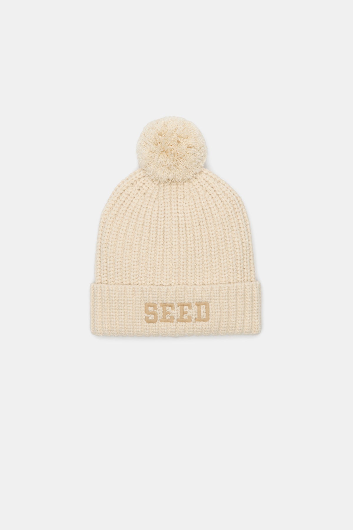 Seed Embroidered Beanie