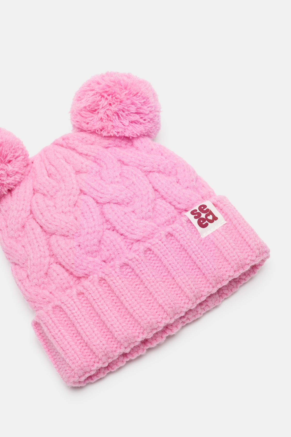 Mini Cable Knit Beanie