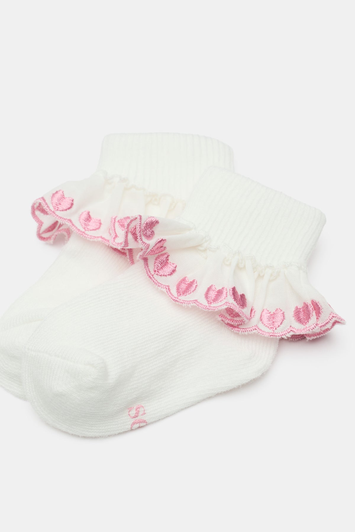 Baby Heart Frill Sock